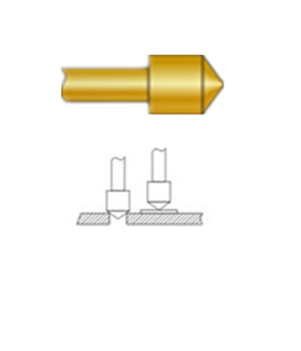 圓錐頭探針、探針用法圖、探針原理圖、測(cè)試探針圖片